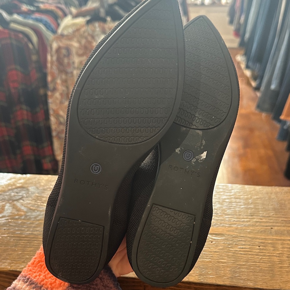 Rothy's Women's Black and Blue Flats - Picture 3 of 5